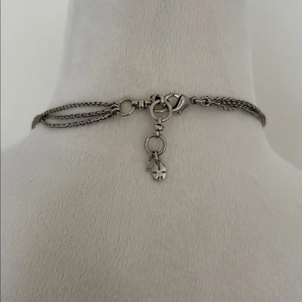 Lucky Brand Silver Fringe Statement Layered Necklace - OS - Picture 3 of 4